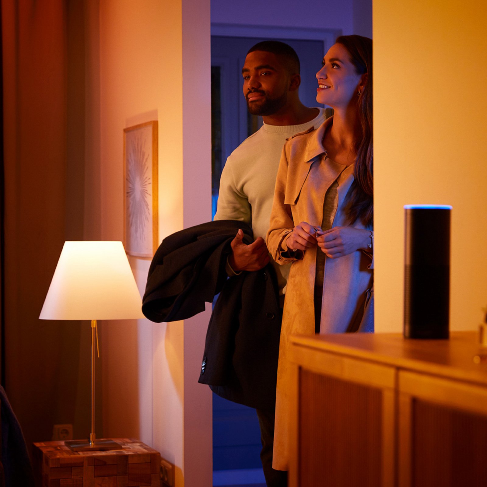 Ampoules LED Philips Hue 2x E27 8,1 W CCT RVB Bridge Pro