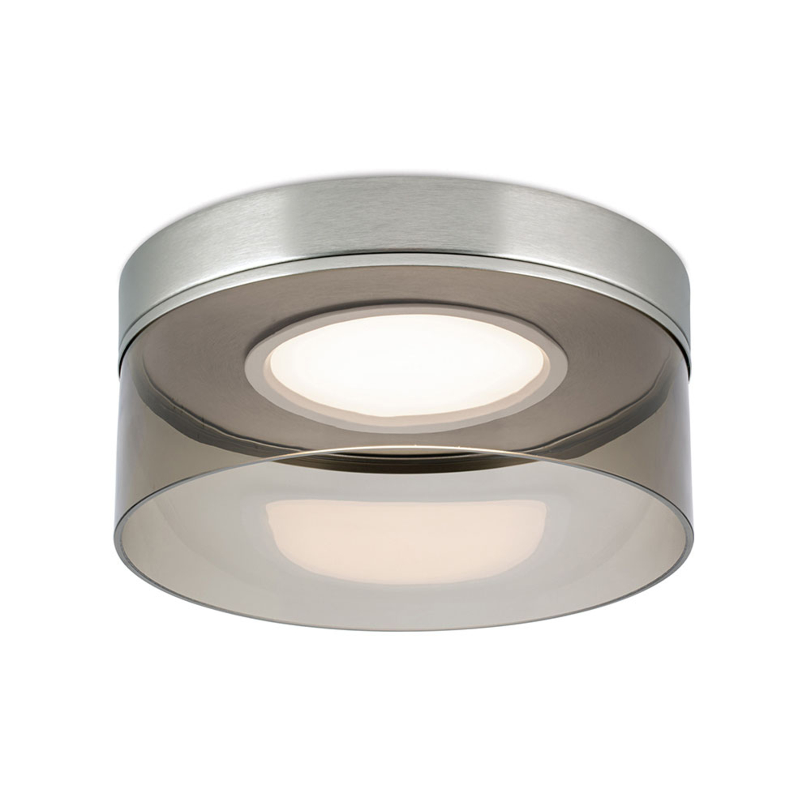 LED ceiling light Francis nickel matt