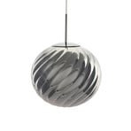 Tom Dixon LED hanging light Whirl, silver, 45 cm plastic dimmable