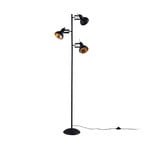 Lilly Stojací Lampa Black/Gold - Lindby