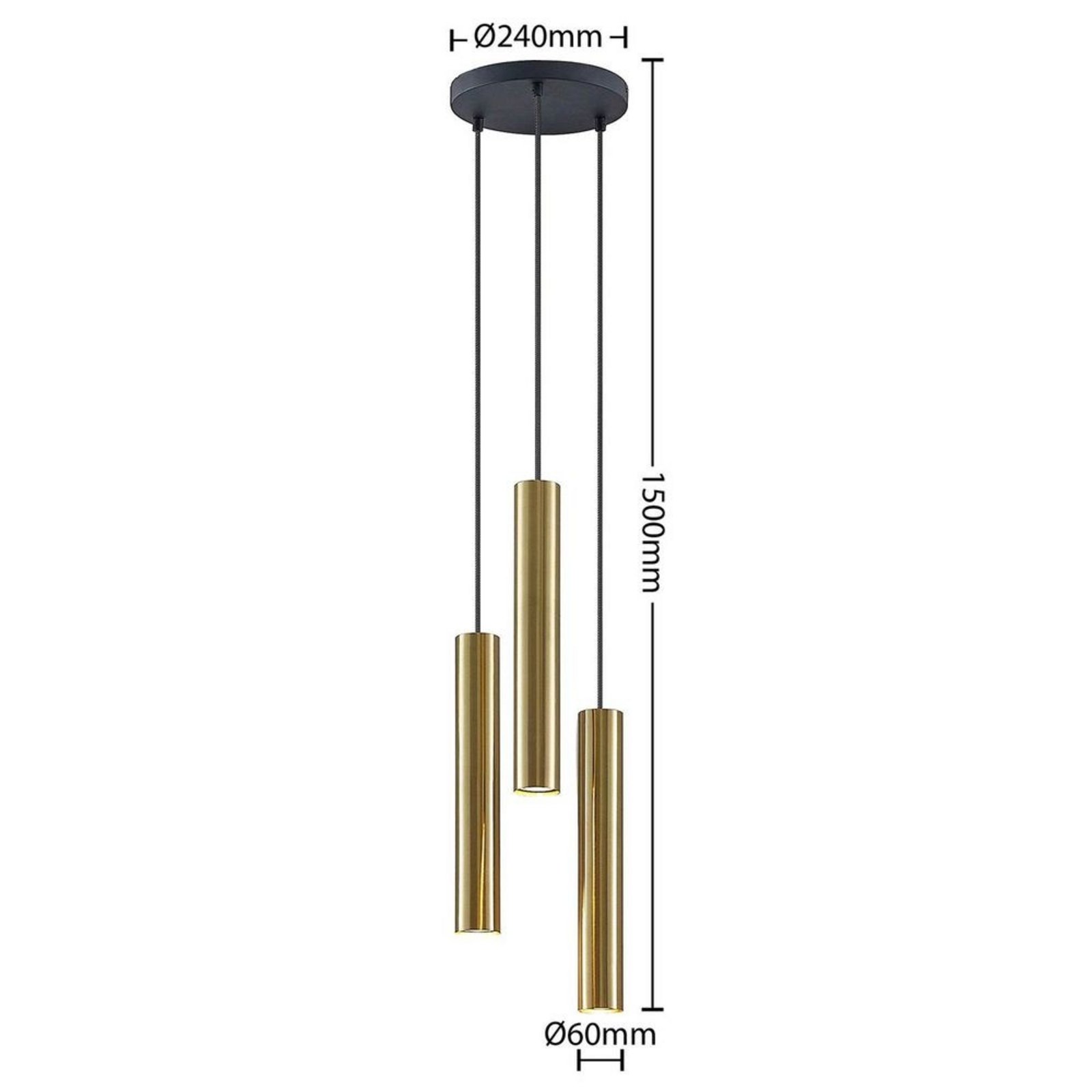 Joffrey Cluster Lustră Pendul Brass - Lindby