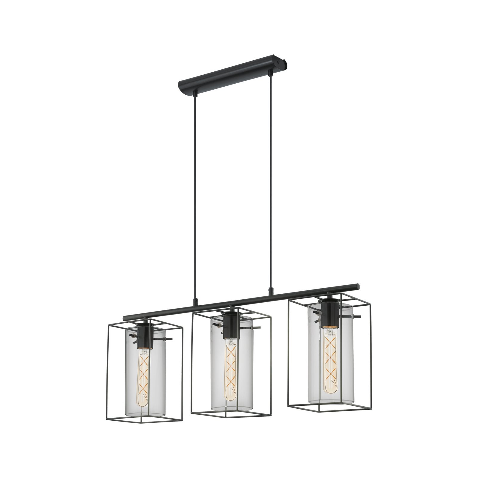 Lampa wisząca Loncino z ciekawymi kloszami