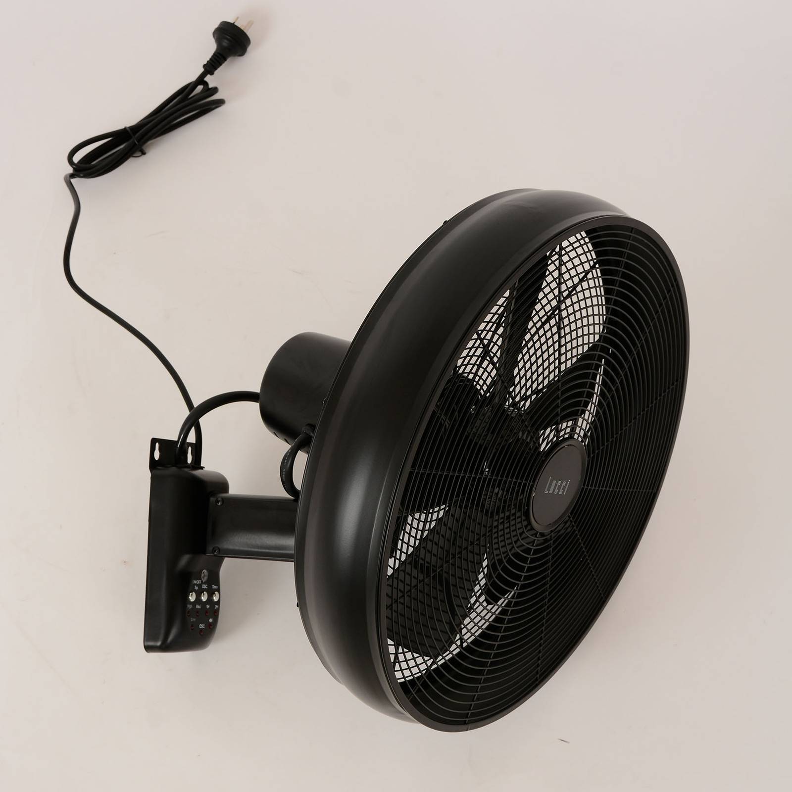 E-shop Nástenný ventilátor Breeze, Ø 41 cm, bronz/čierny