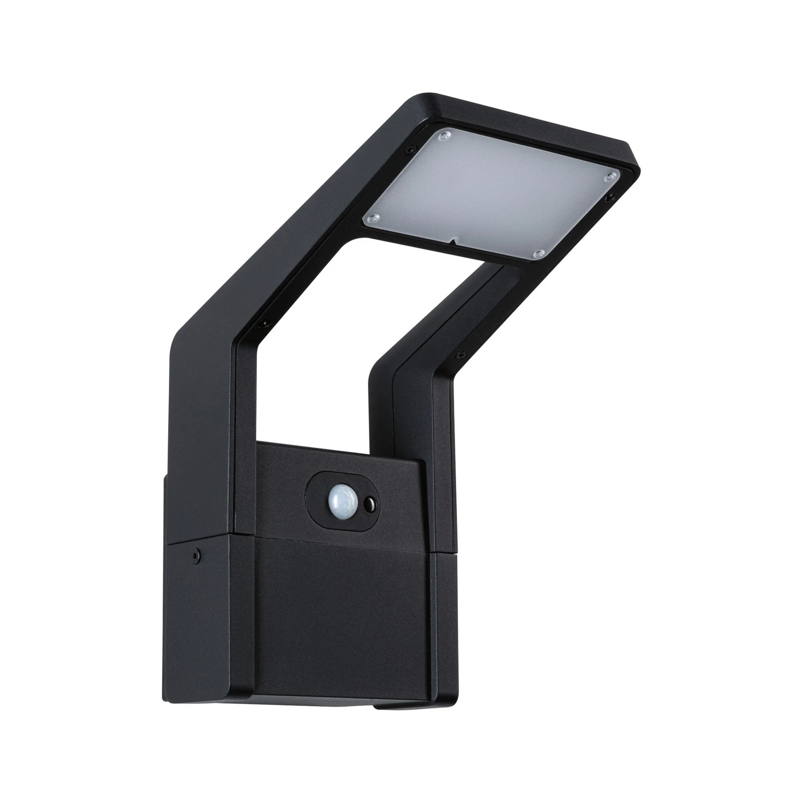 Paulmann LED utomhusvägglampa Juntea, aluminium, antracit, sensor