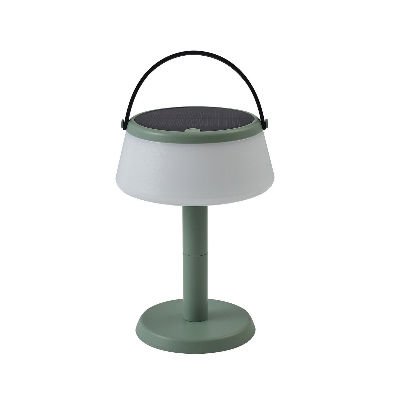 Lindby Lampada da tavolo LED Mikkel, verde, dimmerabile