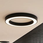 Plafoniera LED Arcchio Sharelyn, Ø 80 cm, nera, dimmerabile