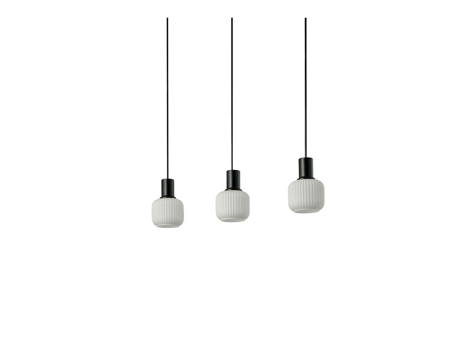 Milford 3 Mini Candeeiro Suspenso Rail Black - Nordlux