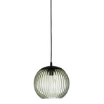 Lampada a sospensione Sybia, verde, vetro, Ø 23 cm - Bloomingville