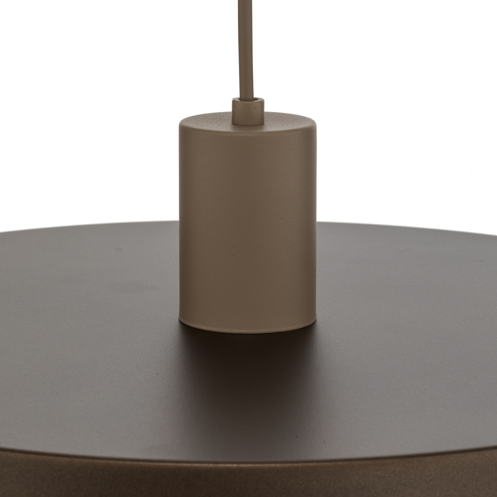 Pendelleuchte Sila, braun/sand, Metall, Ø 45 cm, E27 Pendelleuchte Sila, braun/sand, Metall, Ø 45 cm, E27
