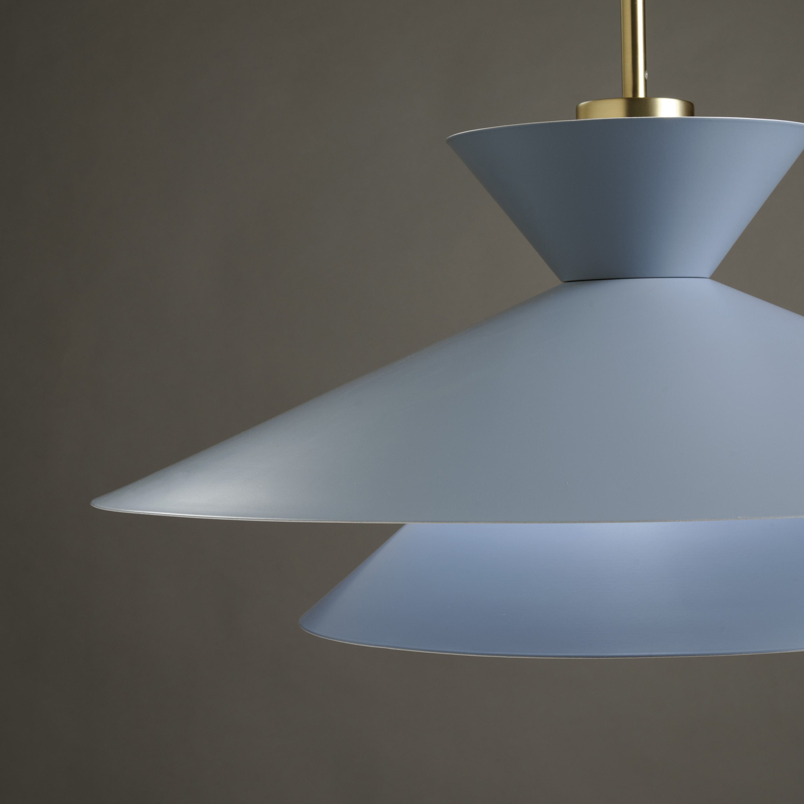 Kim pendant light, sky blue, Ø 60 cm, metal