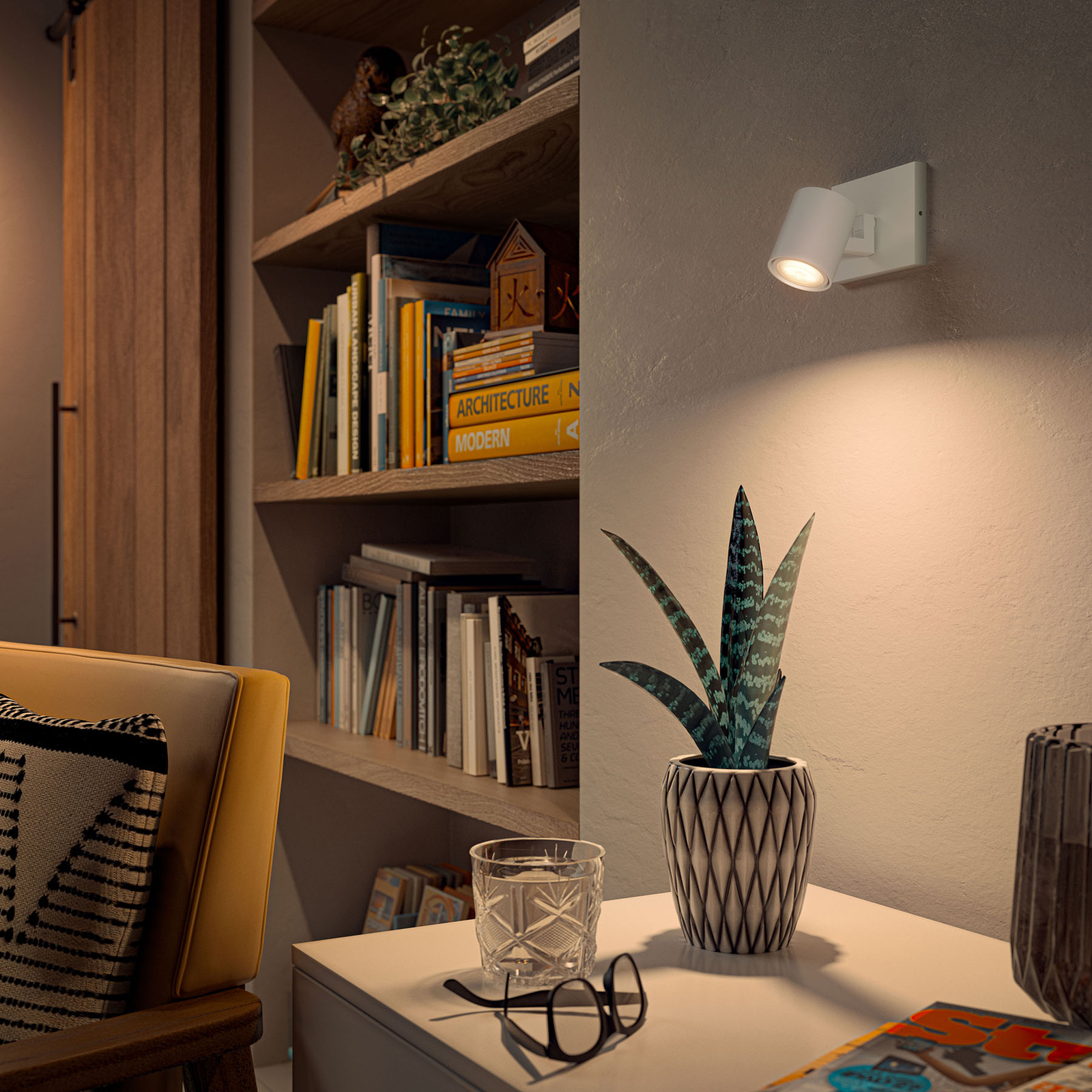 PHILIPS HUE Philips Hue Runner spot dimmer switch white, for Living / Dining Room, aluminium, GU10, 5 W, energy efficiency: A, W: 11 cm, H: 9 cm