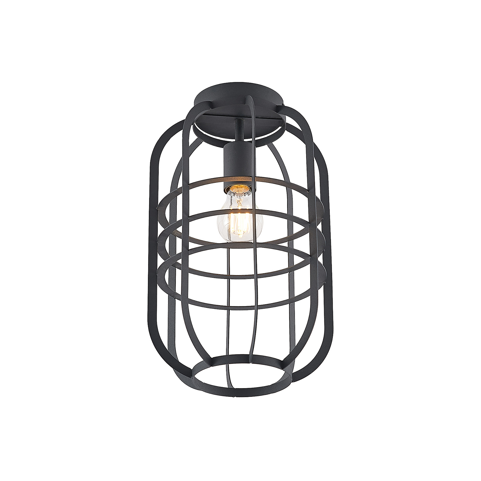 Lindby Keara ceiling lamp in a cage design