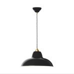 Original 1227 Midi Wide Brass Taklampa Jet Black - Anglepoise