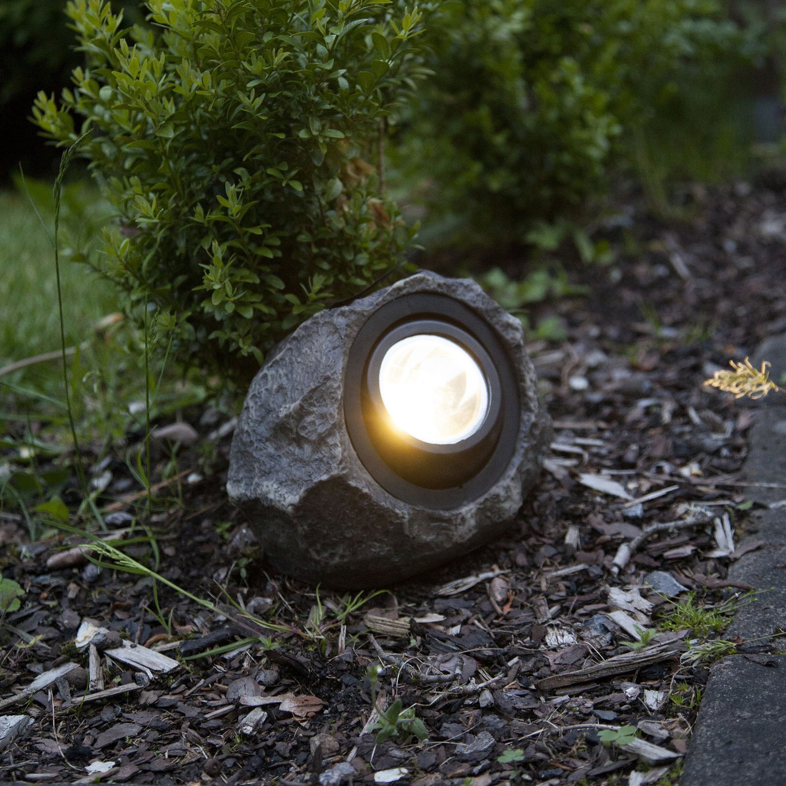LED-solcellelampe Rocky, justerbar