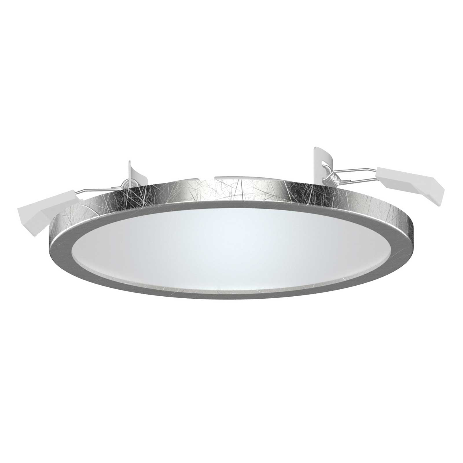 Lightme LED-Einbauspot Aqua Pur Ø14,7cm silber