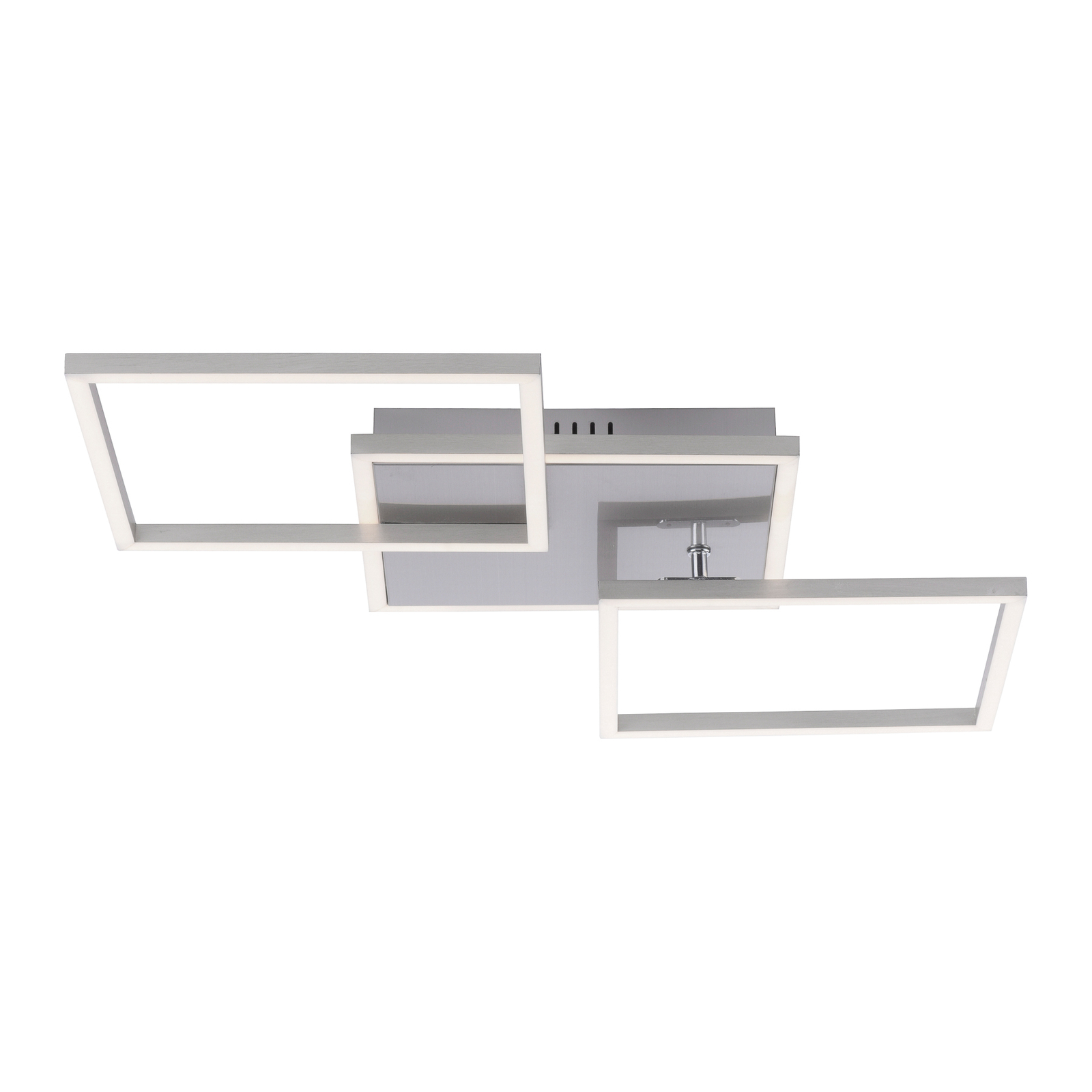 Plafón LED Iven, acero, 75x45cm