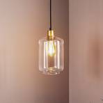 Pendant light Tube with clear glass shade Ø 17cm