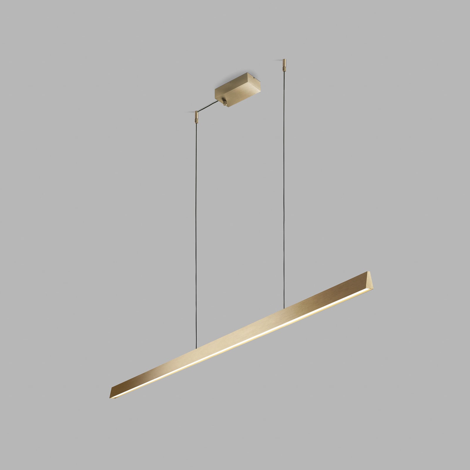 Edge Linear S1500 LED-hængelampe, messing, CCT LIGHT-POINT - Kontor / arbejdsværelse - Design - Aluminium - Med flere lyskilder