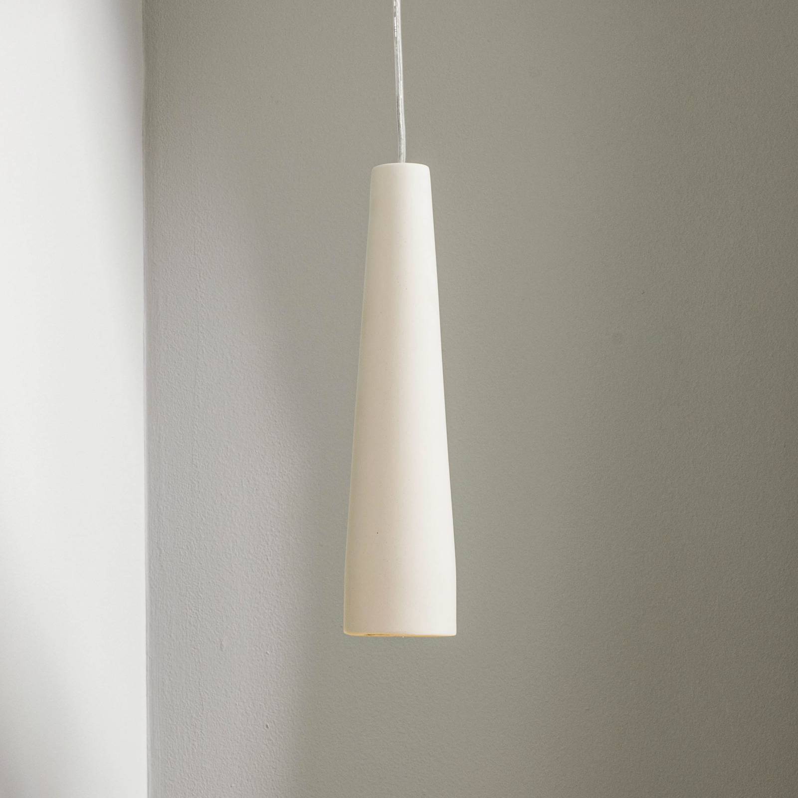 Lampa wisząca Lectra ceramiczna w kształcie stożka