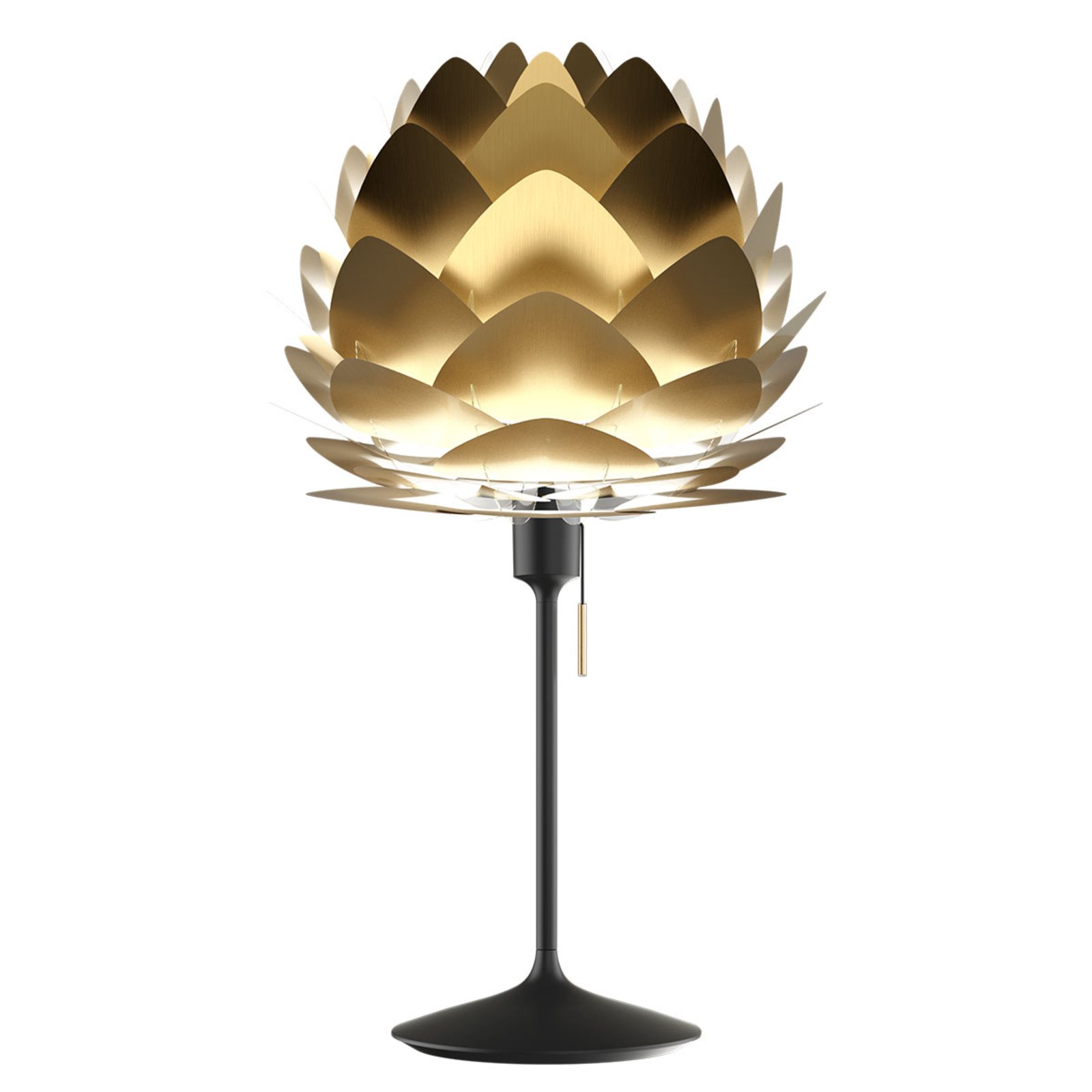 Manta Ray Lámpara de Sobremesa Black/Brass - UMAGE
