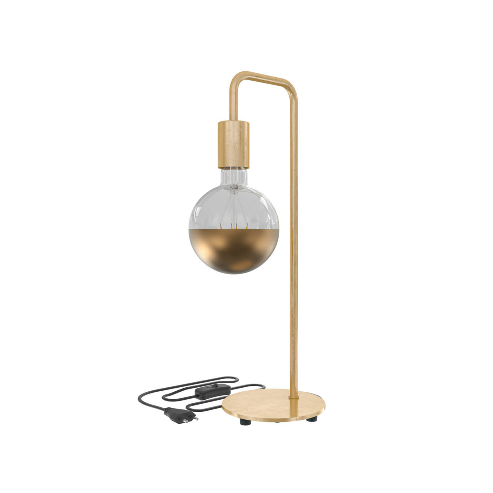 Calex U-Line bordslampa med 1,5 m kabel, guld