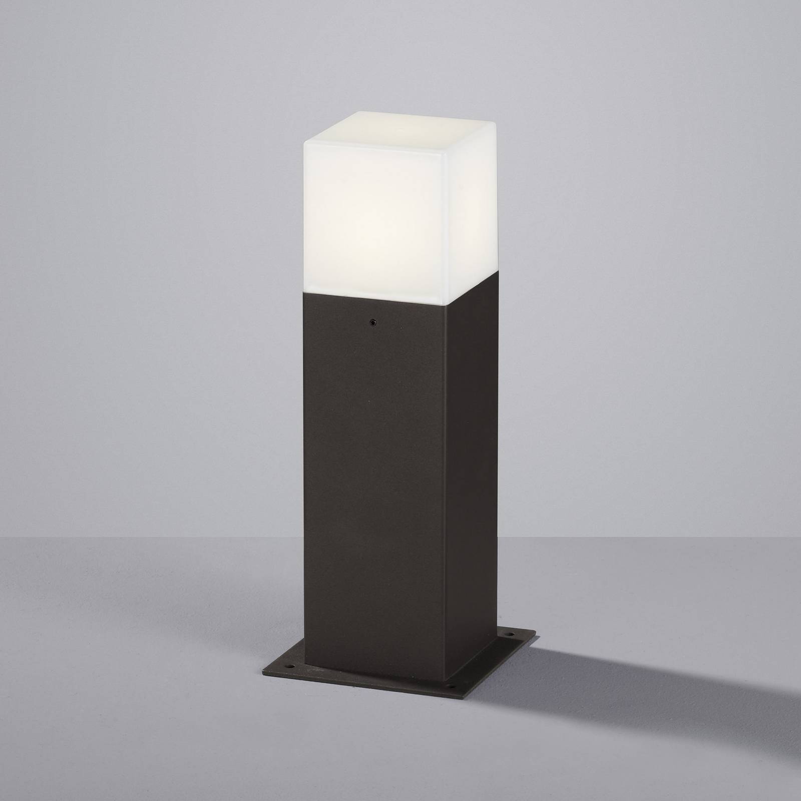 Trio Lighting LED podlahová lampa HUDSON, antracitová, výška 30 cm, kov IP44