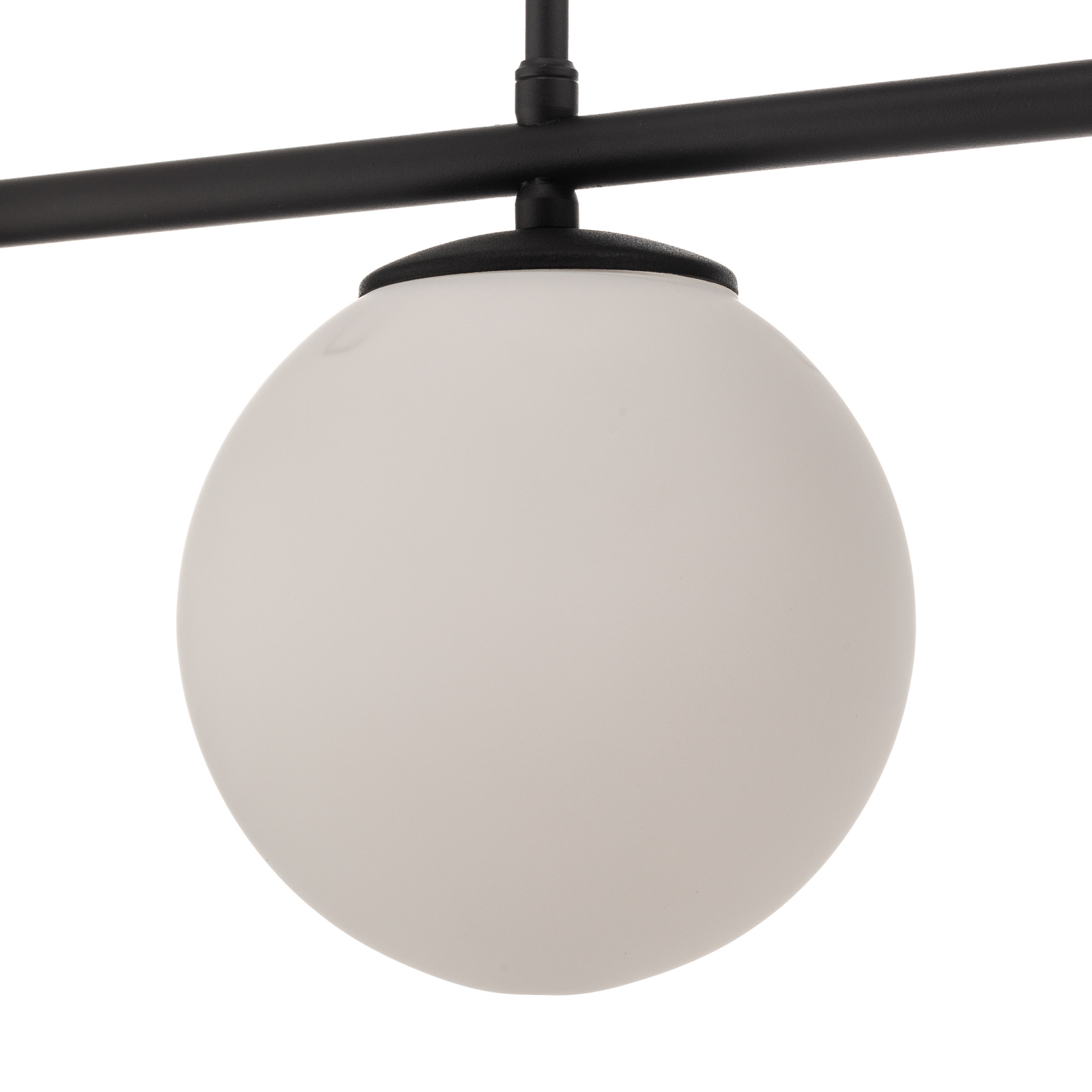 Celeste ceiling lamp with spherical glass, 3-bulb