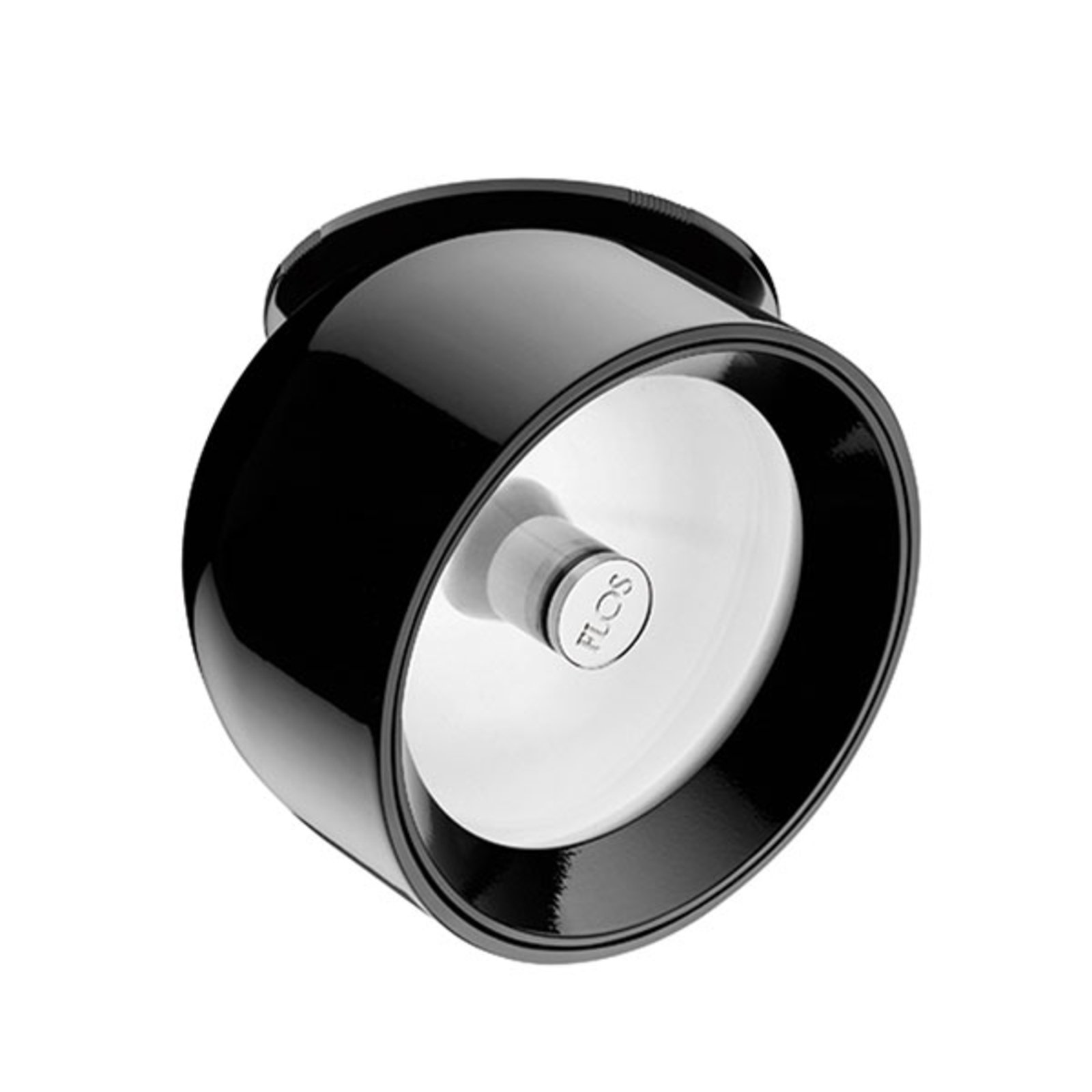 Flos ARCHITECTURAL FLOS Wan Spot downlight GY6.35 black, for Living / Dining Room, Aluminium, glass, GY6.35, 50 W, energy efficiency: A++, H: 8.1 cm