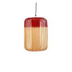 Bamboo Lustră Pendul L Red - Forestier