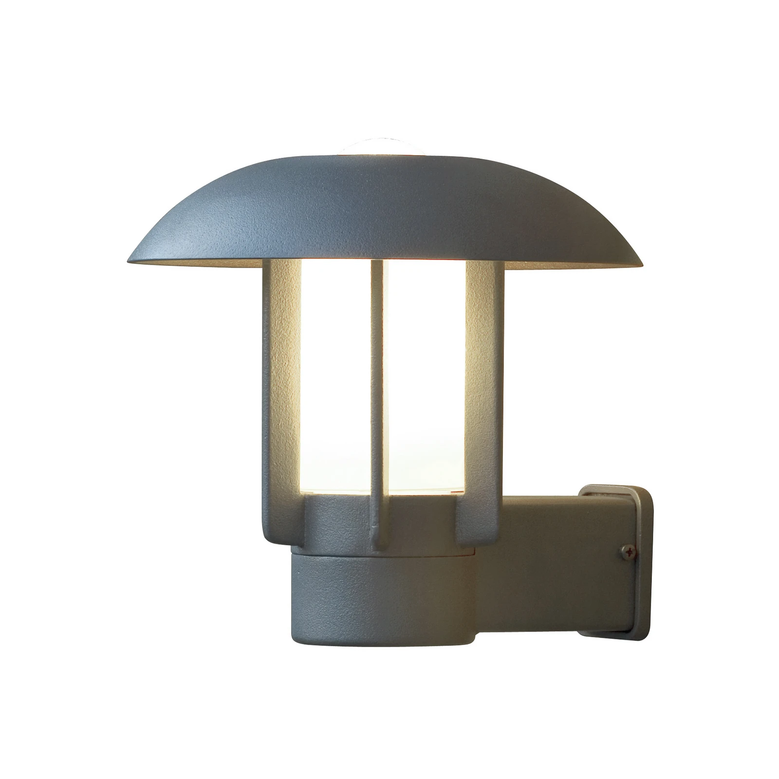 Aluminium-Außenwandleuchte Heimdal, silbergrau
