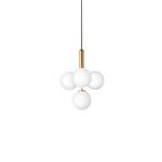 Miira 4 Candelabru Brass/Opal White - Nuura