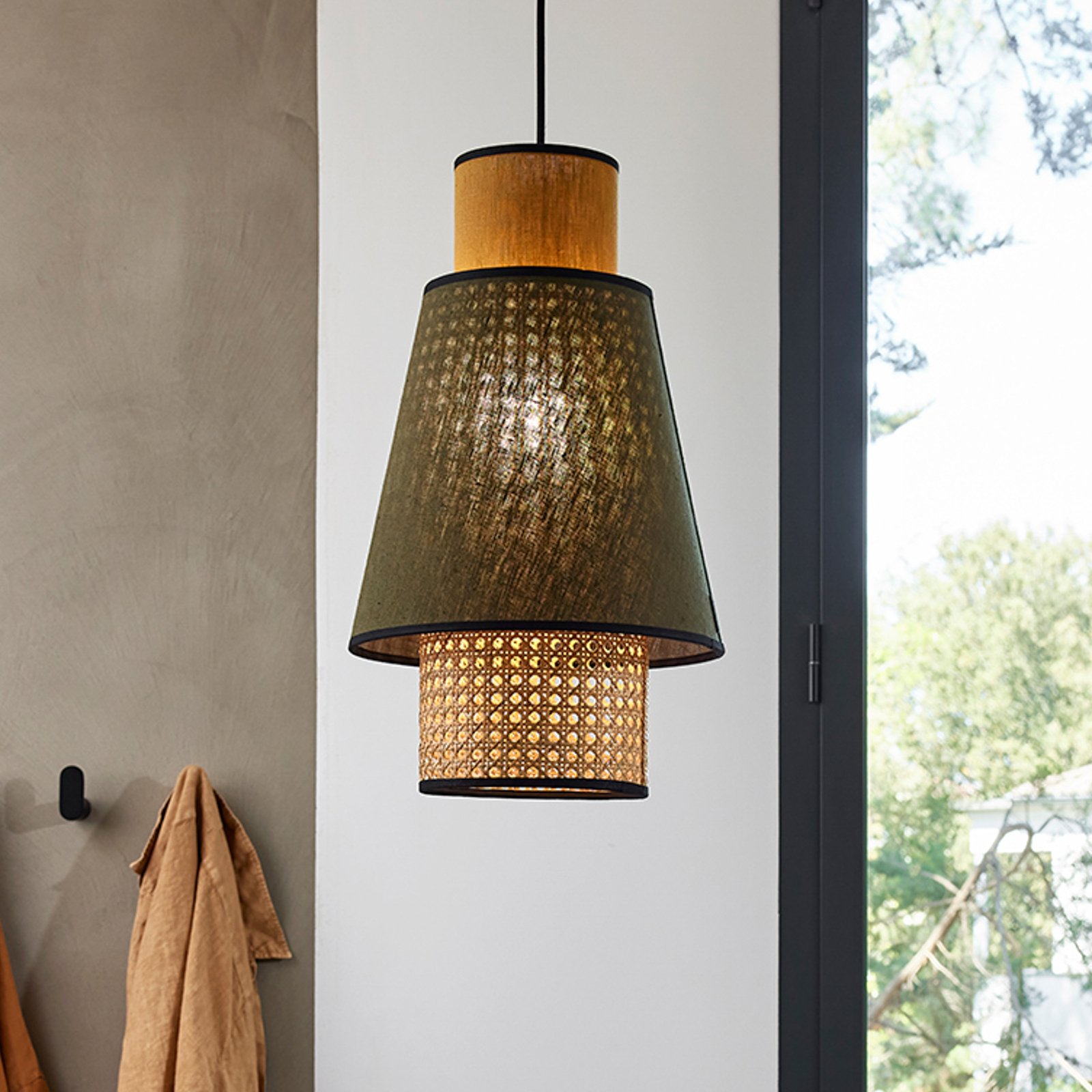 Singapour S Hängeleuchte khaki/curry - MARKET SET Singapour S Hängeleuchte khaki/curry - MARKET SET