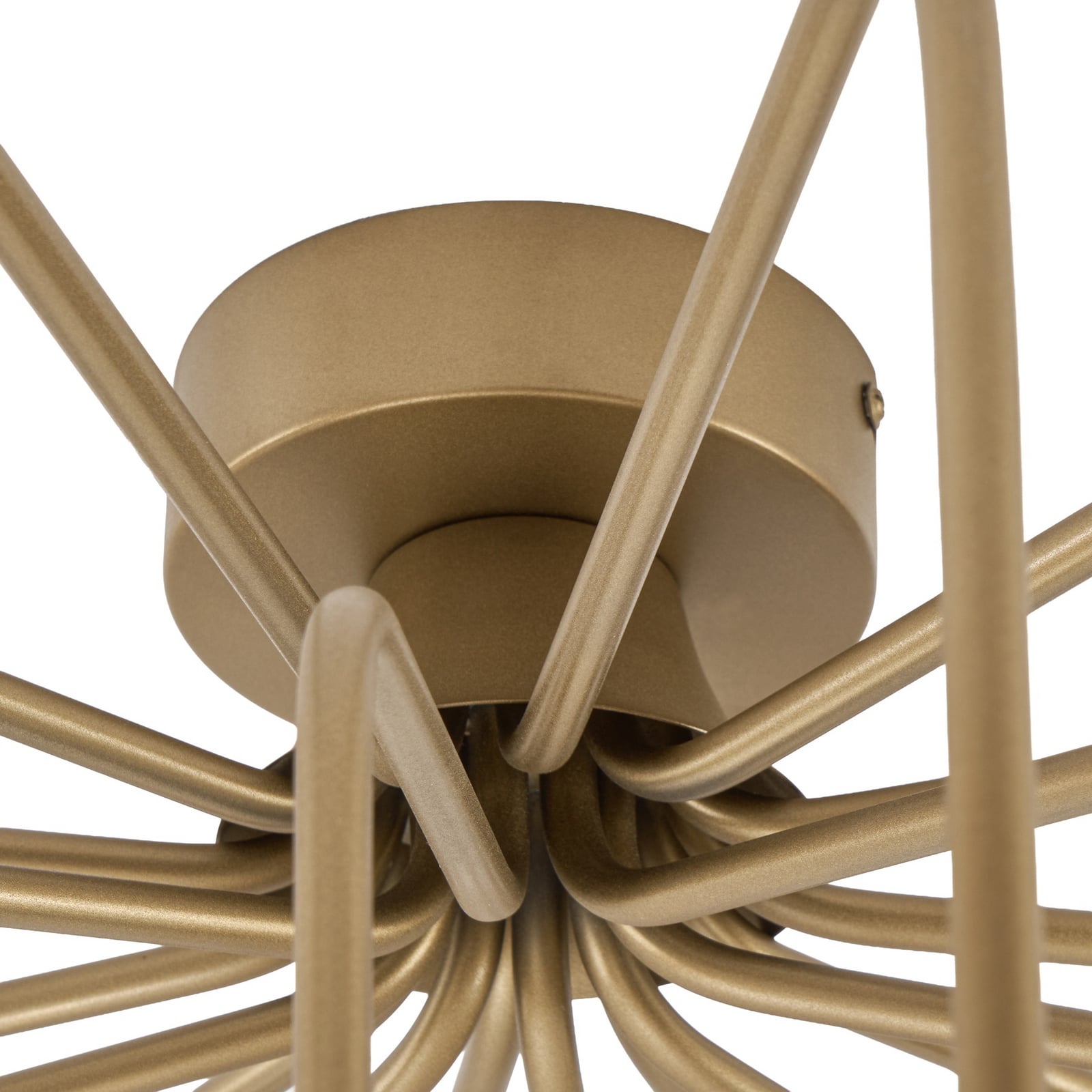 Lucande LED-Deckenlampe Ariadne, Ø 57cm, gold matt, 20-flg. Lucande LED-Deckenlampe Ariadne, Ø 57cm, gold matt, 20-flg.