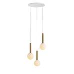 Lampada a sospensione 1098E, 3 luci, bianco/ottone