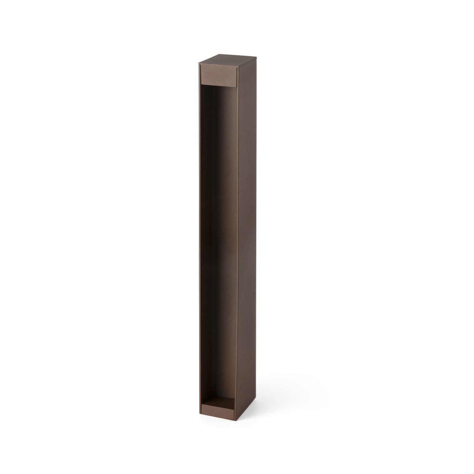 Cerler LED pedestal light, brown, 60 cm, metal, IP65, CCT