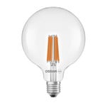 OSRAM LED-filamentlampa Globe G125 E27 7,2W Filament 2,700K