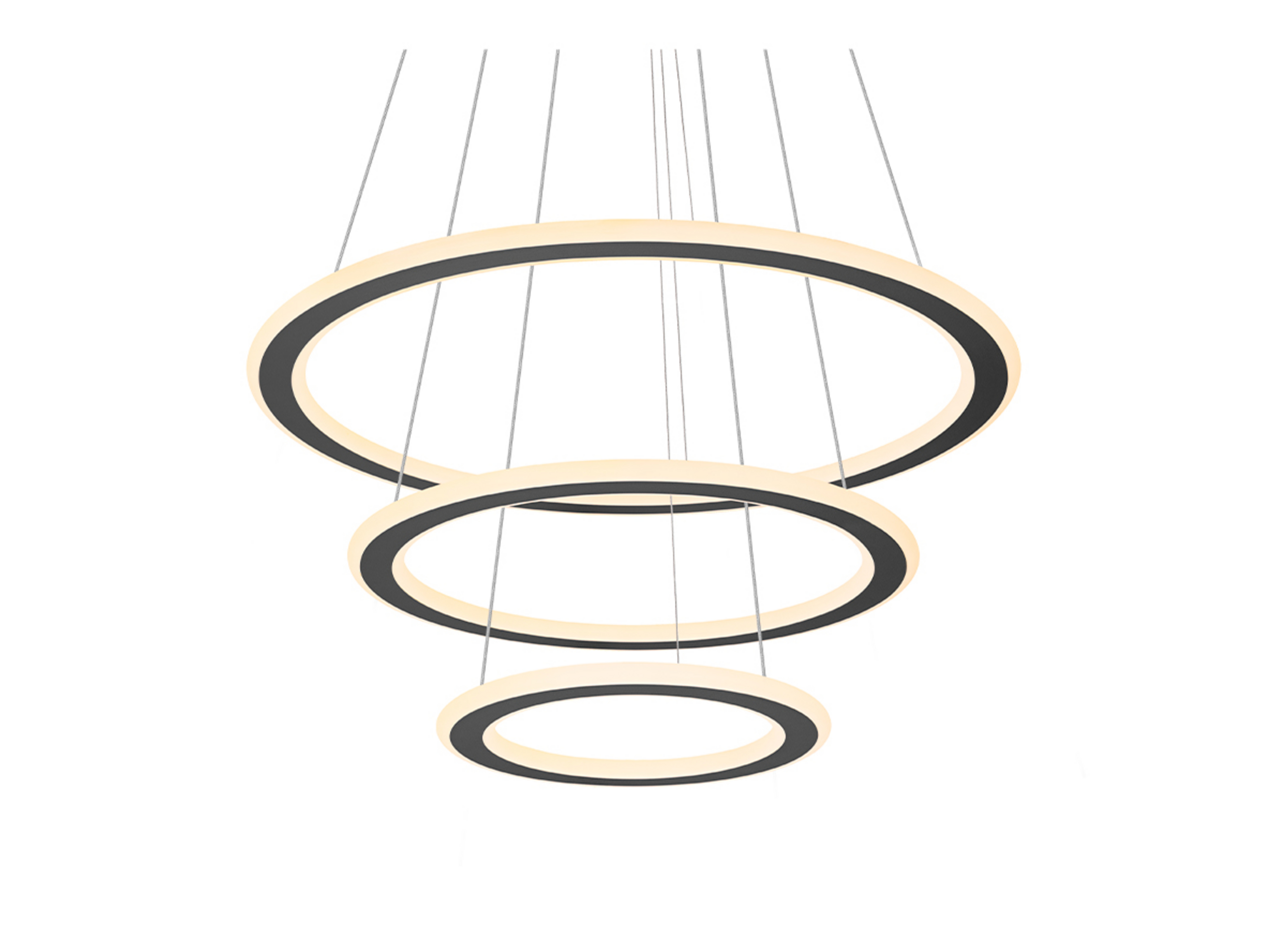 One Flat Suspension Triple 2700/3000K Black - SLV