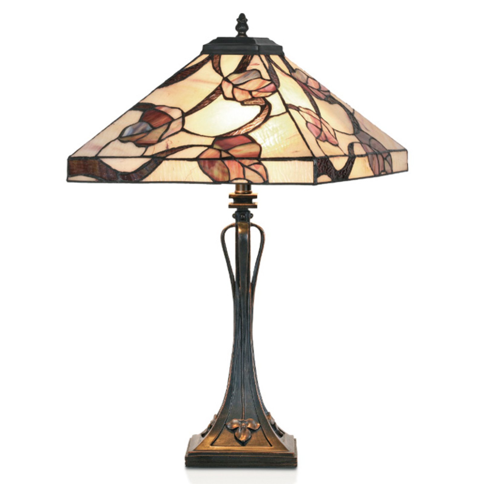 Lámpara de mesa APPOLONIA en estilo Tiffany