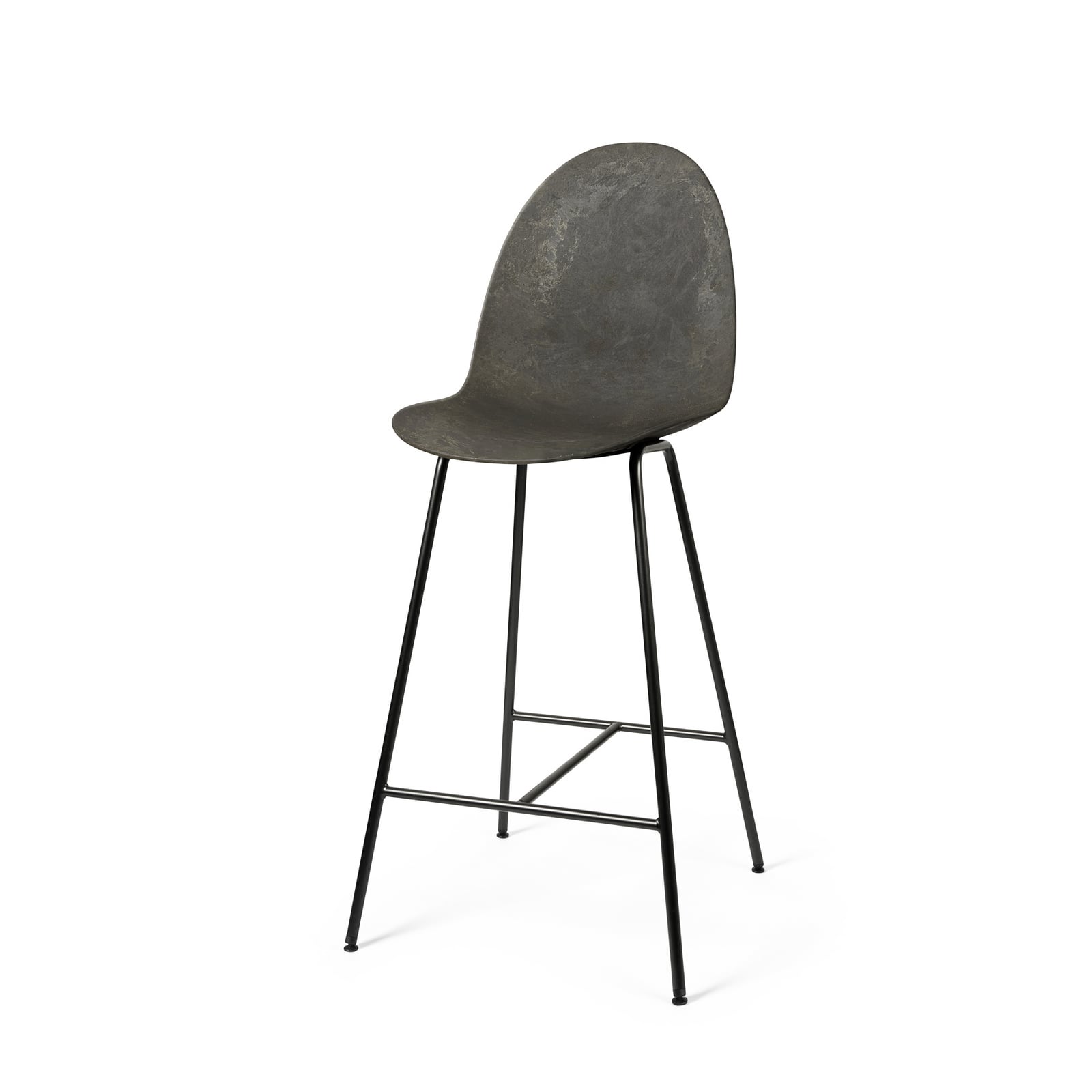 Tabouret de bar Eternity, marron, acier, hauteur 111,5 cm - Mater