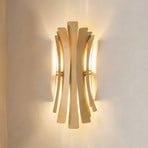 Applique murale Lınea, couleur or, hauteur 48 cm, métal, E14