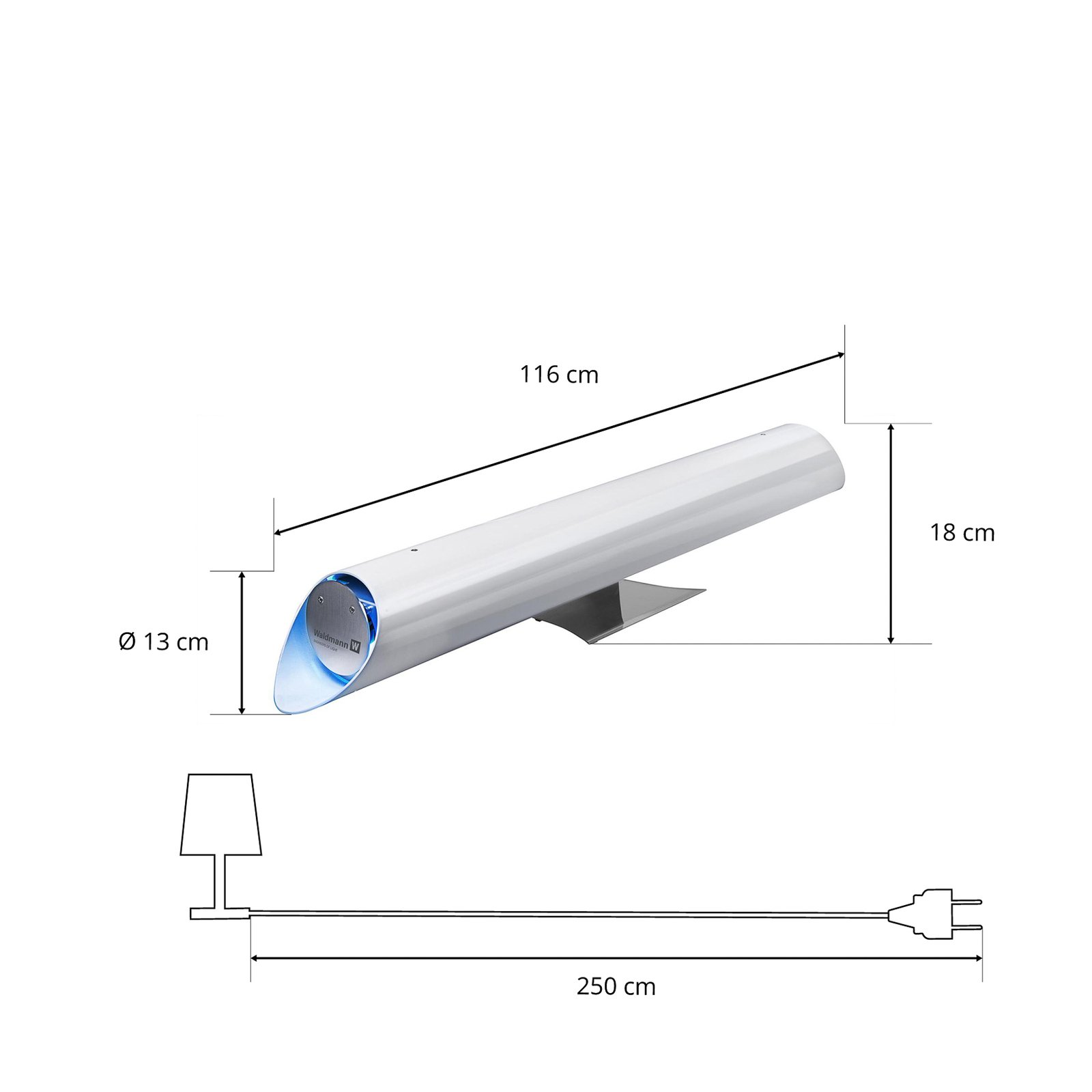 UV-C lampa dezynfekująca powietrze ZAPP!80, 70m³/h