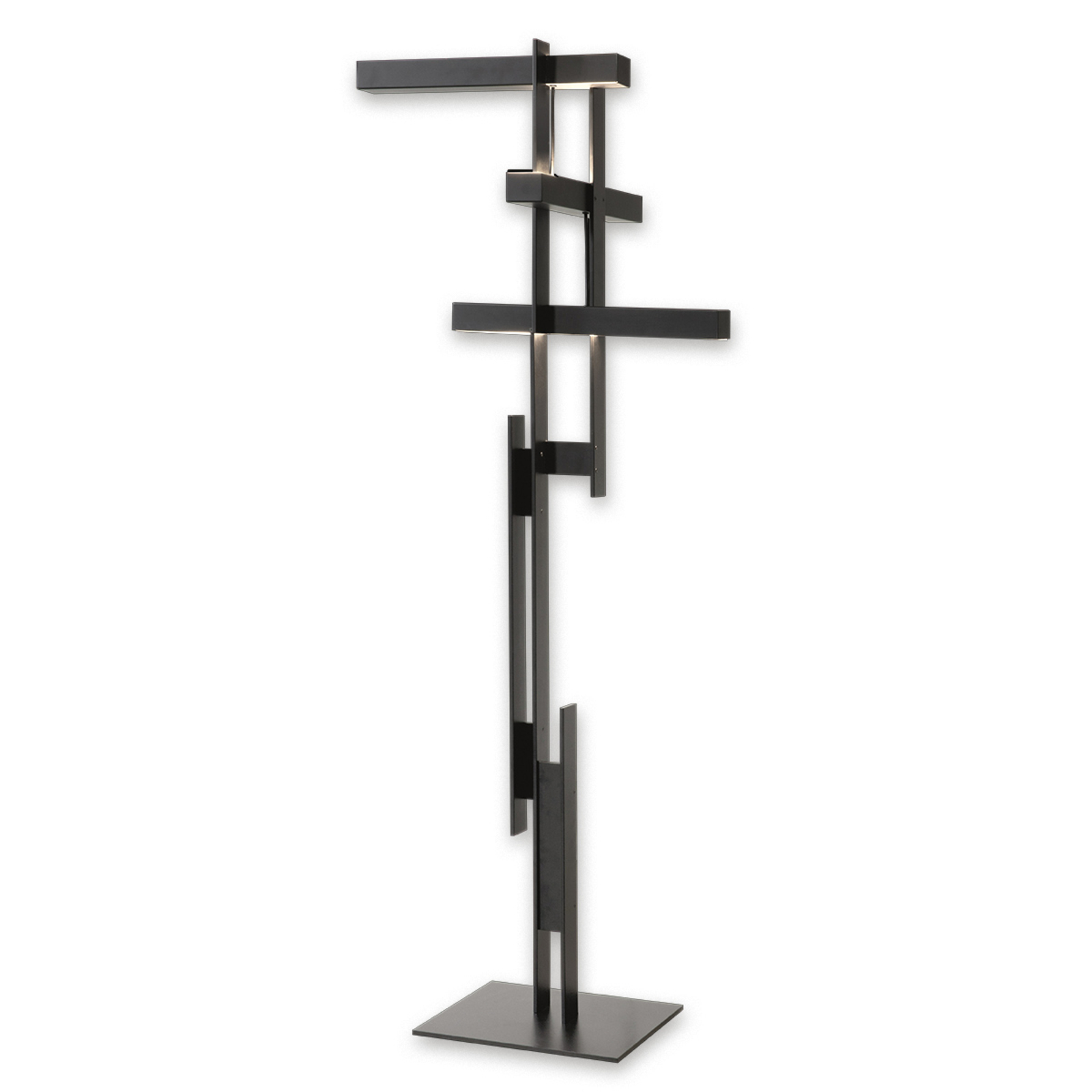 Oluce Lase - LED-Stehleuchte in mattem Schwarz
