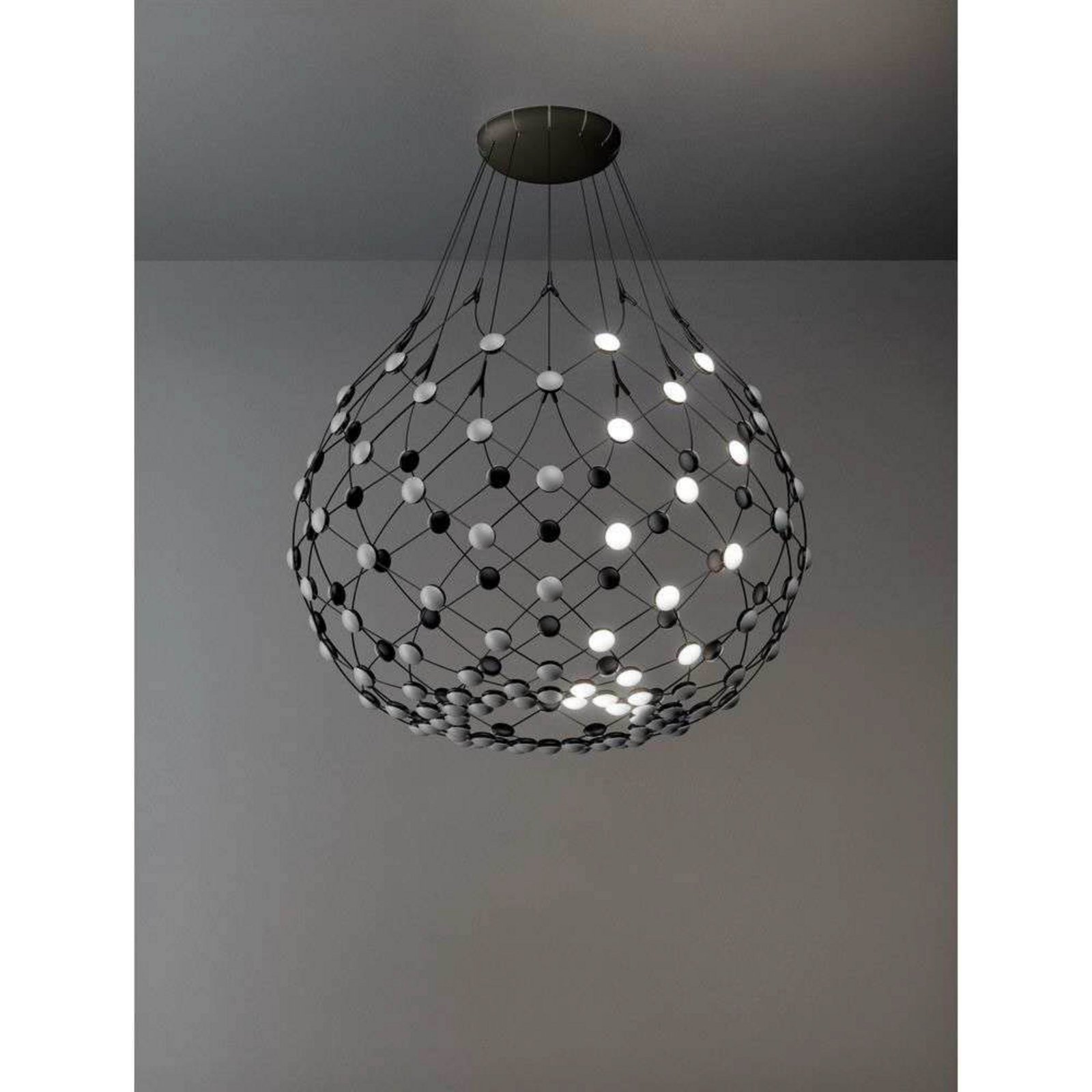 Lampada a sospensione Mesh Wireless Bluetooth, Ø 100 cm, 4 m - Luceplan