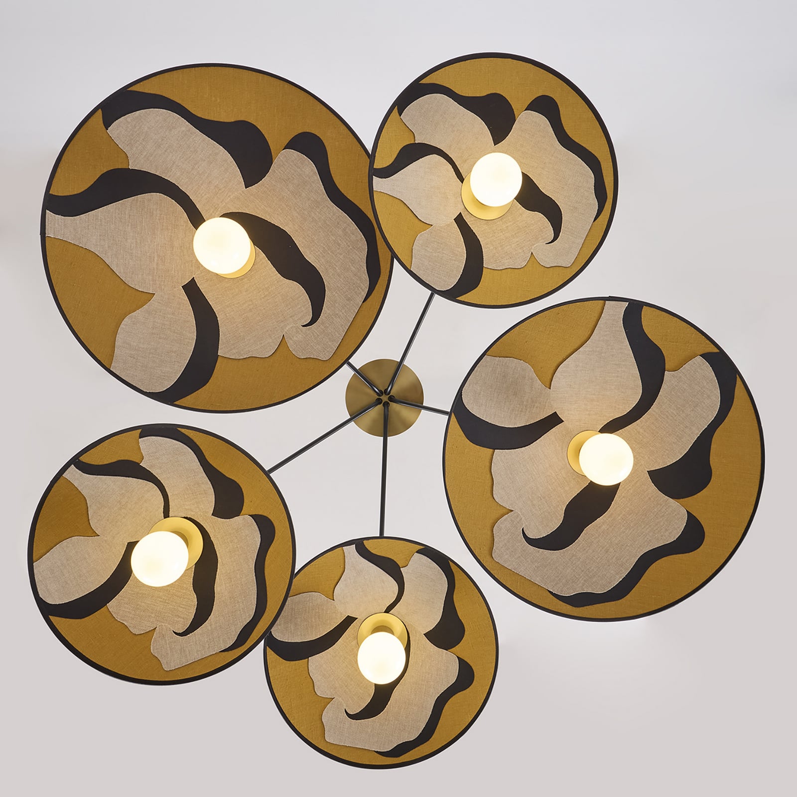 MARKET SET riputatav lamp Sonia Laudet, nostalgic curry, 5-fl.