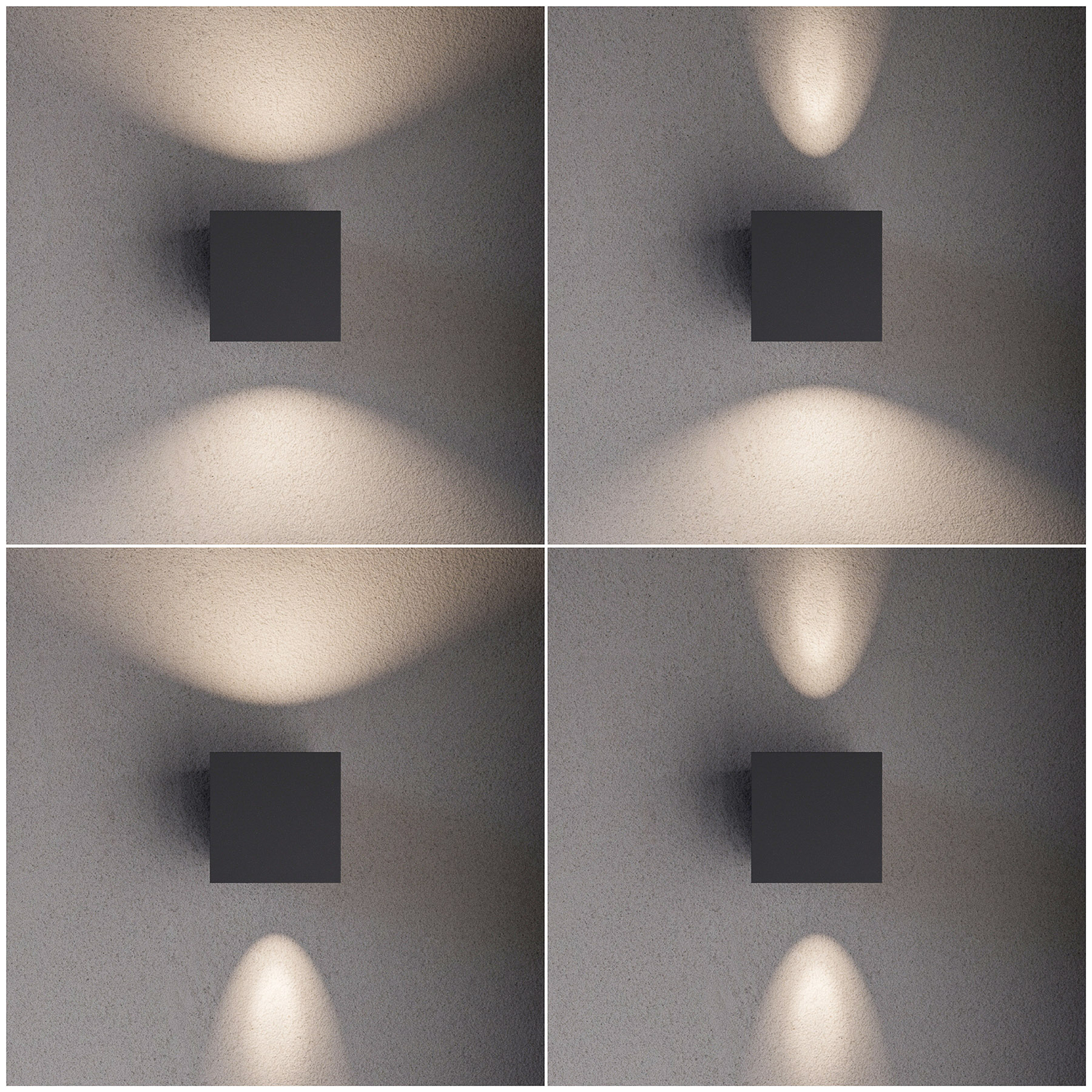 Jarno LED outdoor wall light, graphite