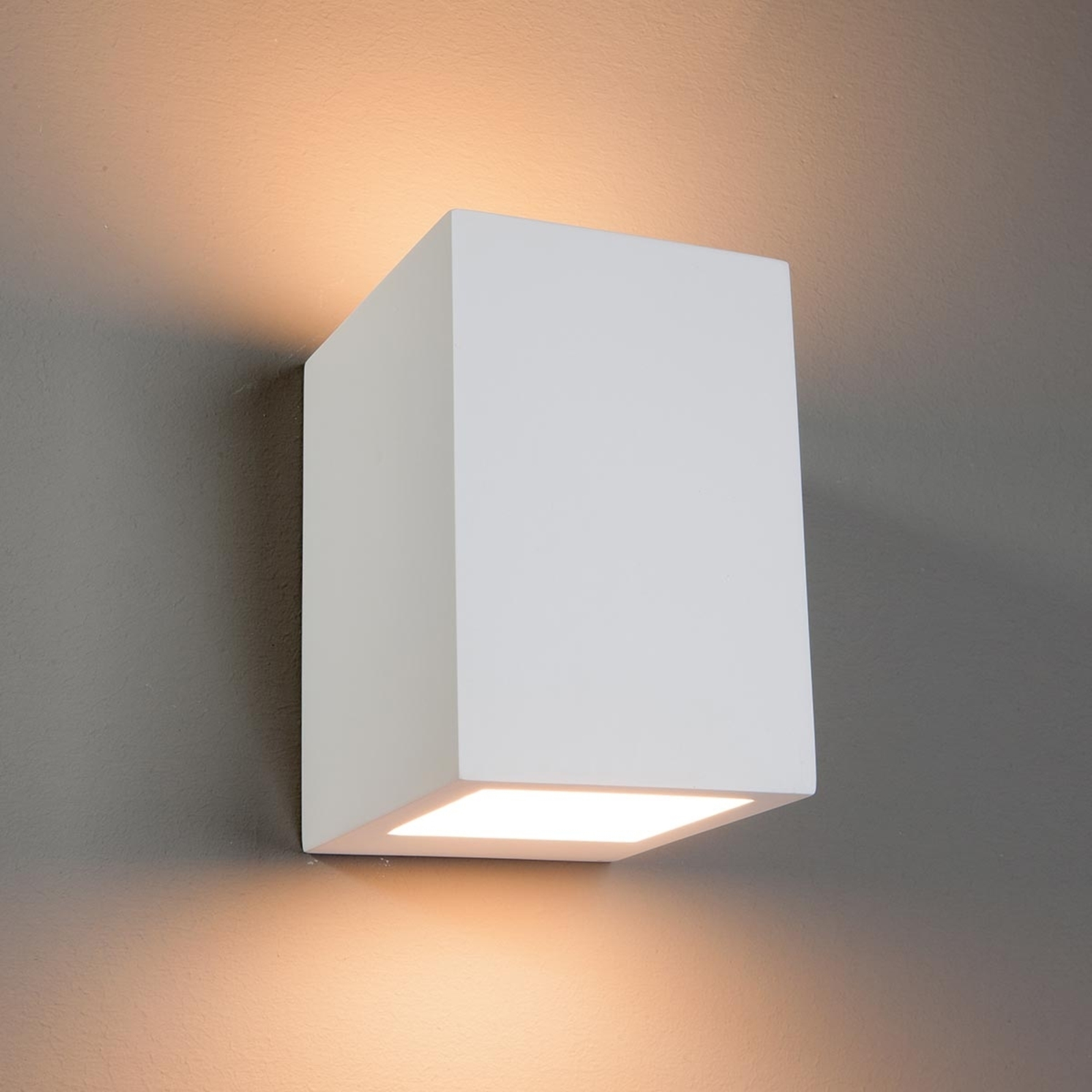 Keuze Rand Grand Zaio - hoekige halogeen wandlamp, overschilderbaar | Lampen24.be
