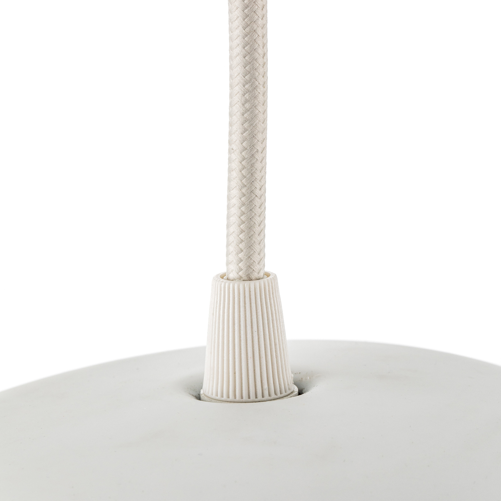 UMAGE Acorn hængelampe, hvid/stål, 2 lyskilder
