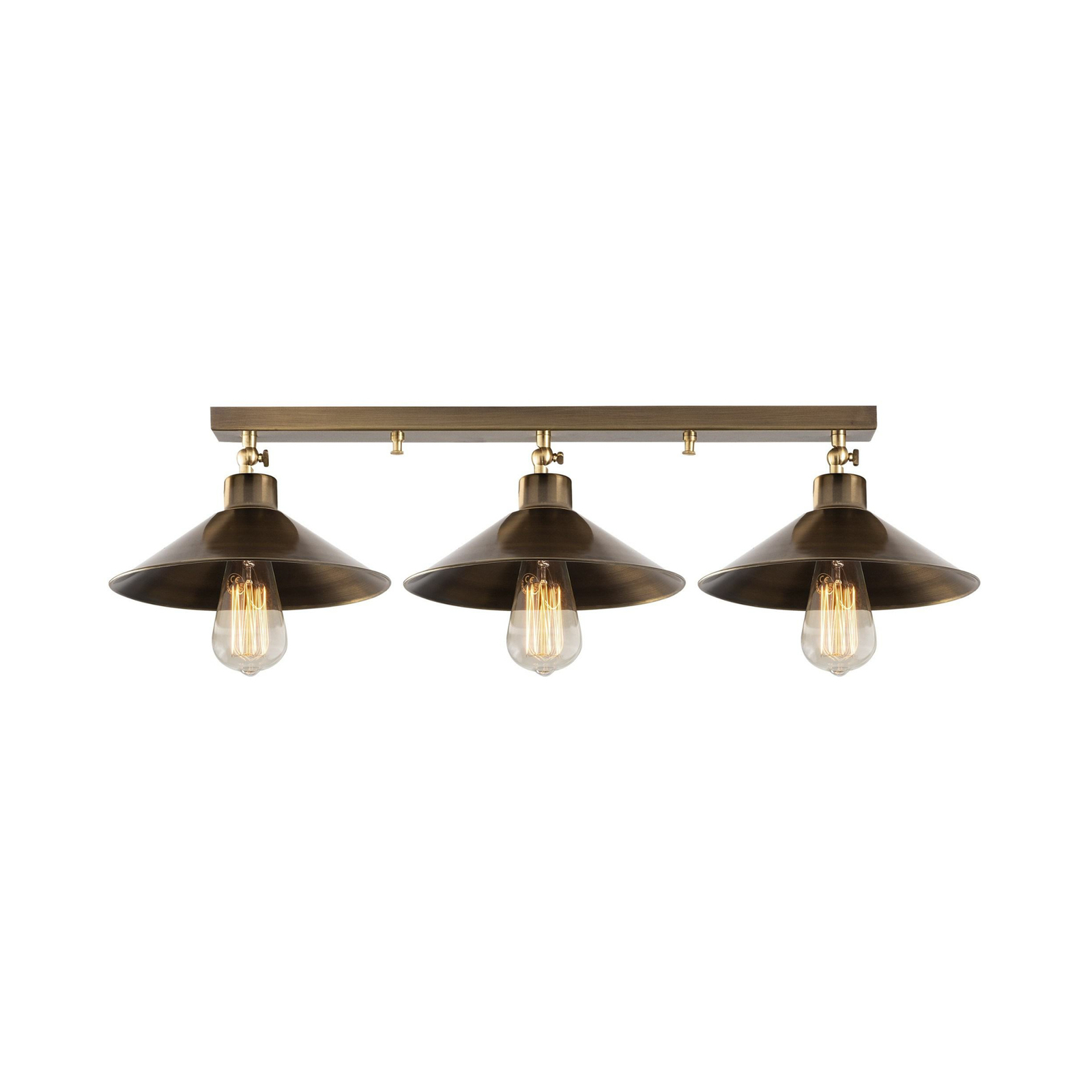 Plafón Berceste N-661, oro envejecido, metal, 3 luces