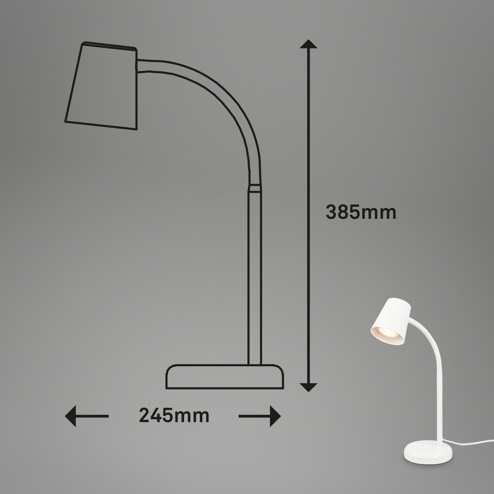 Skriva table lamp, GU10 socket, white
