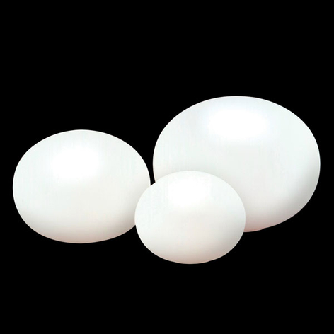 Bordslampa av glas, oval